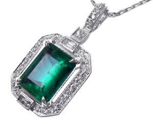 Emerald pendants